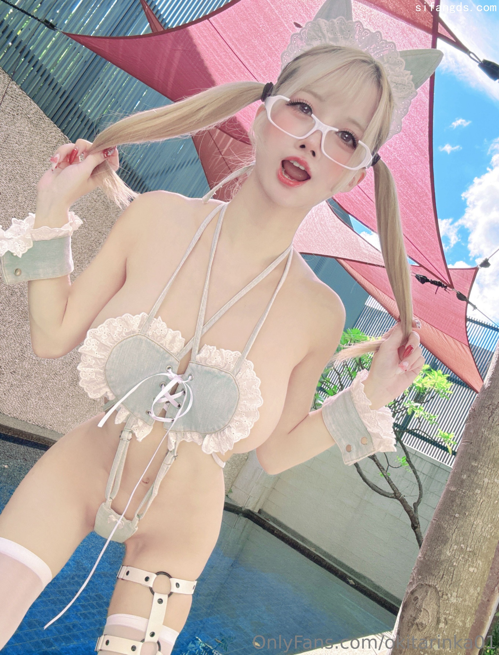 沖田凜花Rinka – NO.128 Denim Cat[56P1V]-XikXak